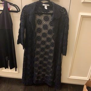 Ballinger Gold black crochet vintage cover jacket